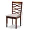 Baxton Studio Elijah Grey Upholstered and Walnut Wood 4-Piece Dining Chair Set 167-9883 - alternate 4